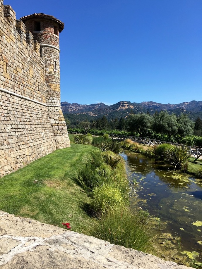 the moat, Castello Di Amorosa
