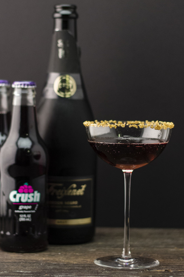 A Champagne Crush is the perfect drink for Valentine's Day