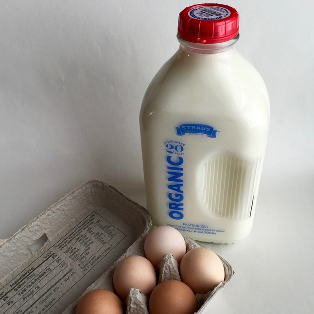 organic milk and eggs from Good Eggs
